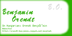 benjamin orendt business card